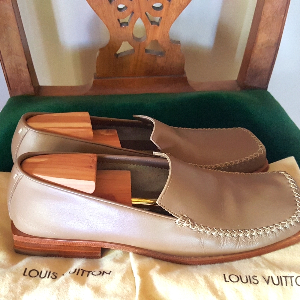 Louis Vuitton Men's Loafers 9.5 Tan (Worn Once)